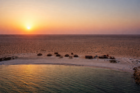 Bird's-eye view of Ocean Camp Bar Al Hikman Bird's-eye view of Ocean Camp Bar Al Hikman
