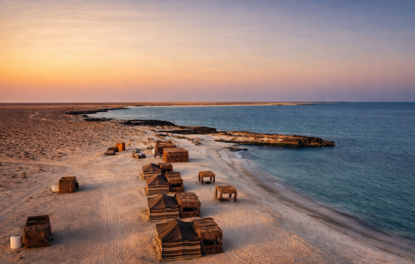 Bird's-eye view of Ocean Camp Bar Al Hikman Bird's-eye view of Ocean Camp Bar Al Hikman