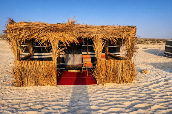 Private terraces at Ocean Camp Bar Al Hikman Private terraces at Ocean Camp Bar Al Hikman