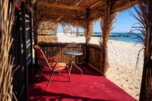 Private terraces at Ocean Camp Bar Al Hikman Private terraces at Ocean Camp Bar Al Hikman